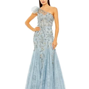 One Shoulder Embellished Mermaid Gown | One of a Kind | Sz. 2